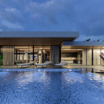 Single story modern house design
