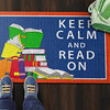 Flagship Carpets CE349-08W 2'x3' Keep Calm And Read On Educational Rug
