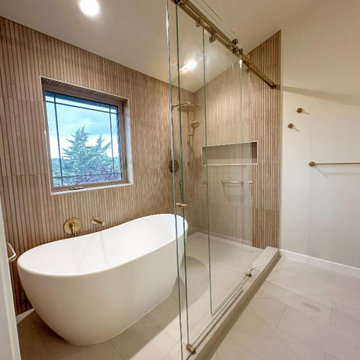 Beautiful Primary Bathroom Remodel by Levite Construction