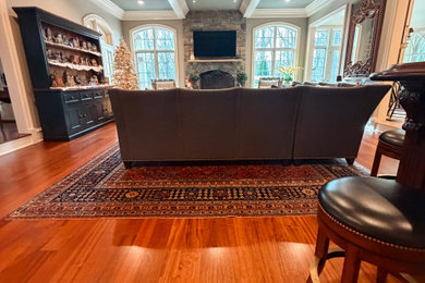 Inspiration for a transitional home bar remodel in Philadelphia