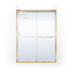 Coastal - Shower Doors | Pararagon 3/8" Frameless | Gold / Clear Glass by Coastal - Shower Doors