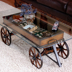 Repurposed Vintage Toy Wagon (Paris Coaster Wagon) - Coffee Tables