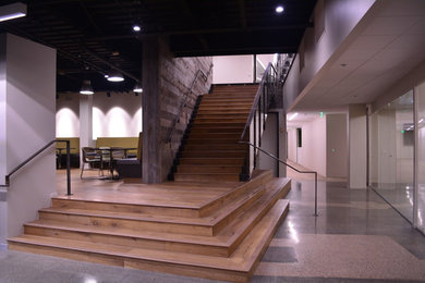 Example of a trendy staircase design in Other