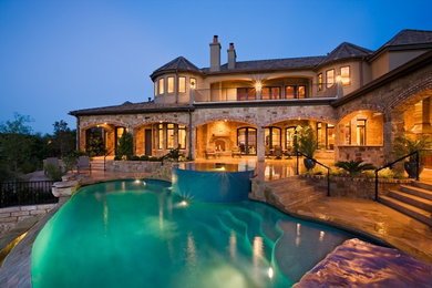 This is an example of a mediterranean pool in Austin.