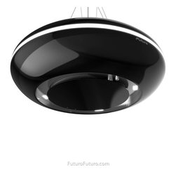 30&Prime; Orbit Black Island Range Hood - Range Hoods And Vents