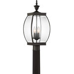Quoizel - Quoizel OAS9009Z Oasis 3 Light Outdoor Lantern in Medici Bronze - This transitional collection complements many architectural styles and gives the exterior of your home both beauty and a sense of style. It has clean lines that allow the clear beveled glass to have optimum light output. The Medici Bronze finish completes the look of this series.