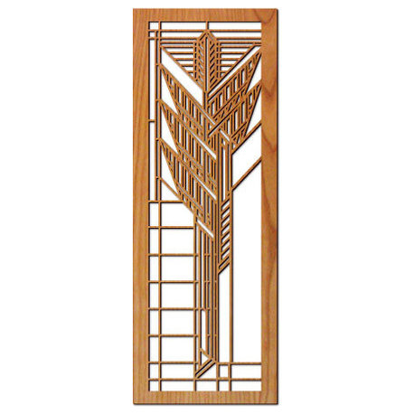 Frank Lloyd Wright Dana Sumac Wood Art Screen Wall Panel Cherry