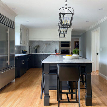 Chic Black and White Kitchen Remodel