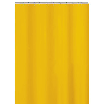 Contemporary Fabric Shower Curtain, Kito, Sunshine, Tub
