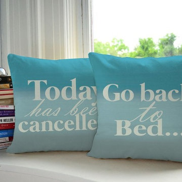 Words and Quote Throw Pillows