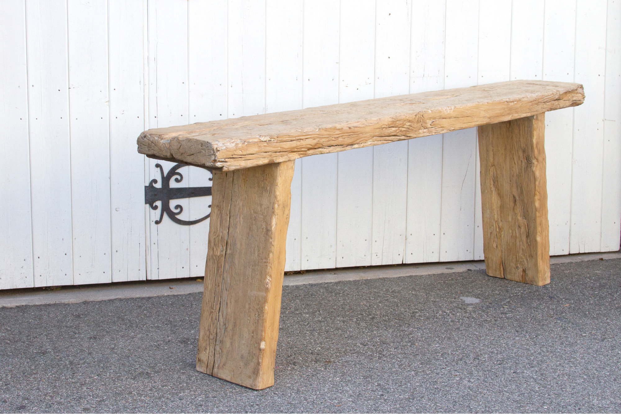 Rustic Beam Console Rustic Long Old Beam Console Table - Rustic - Console Tables - by De ...