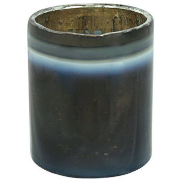 Aspen Creative 16001 Grey Glass Votive Candle Holder 2-3/4" Diameter x 3" H.