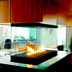 Infinity 4 Sided Fireplace Series - Indoor Fireplaces