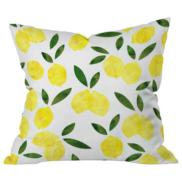 Hello Sayang Lemon Drops Outdoor Throw Pillow, 26"x26"