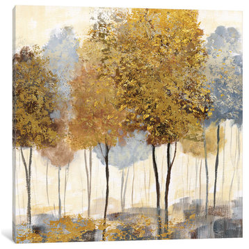 "Metallic Forest II" by Nan, Canvas Print, 18x18"