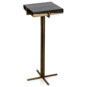 Florenza Petrified Wood Cocktail Table, Square