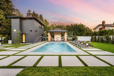 Example of a minimalist pool design in San Francisco