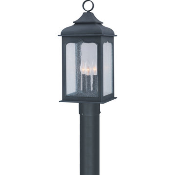 Troy Lighting P2015 Henry Street 3 Light Energy Star Rated Post - Colonial Iron