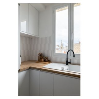 Douceur scandinave, 65m2 à Paris - Scandinave - Cuisine - Paris - par ...