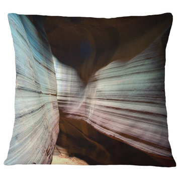 Antelope Canyon Arizona Landscape Photo Throw Pillow, 16"x16"