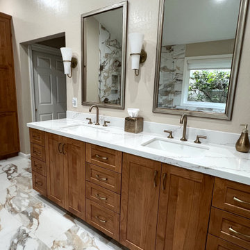 Earth Tone Master Bath