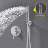 10"Ceiling Mounted Shower System, Brushed Nickel