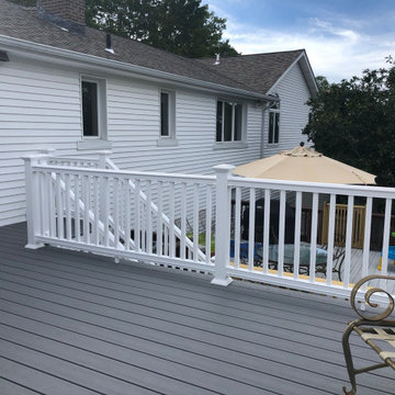 Finished Deck off Family Room Addition