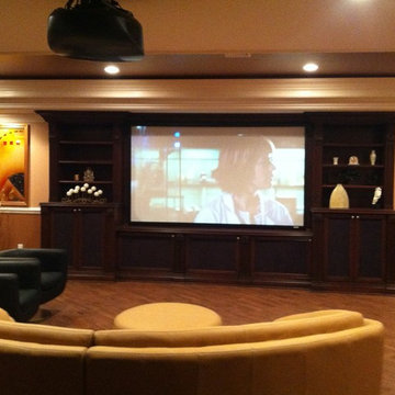 Media Man-Cave Home Theater Projector Rooms