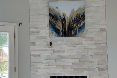 Living room - modern living room idea in Birmingham