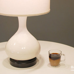 Bartlett Ivory Crackle Cordless Lamp - Lighting