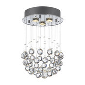 Modern Chandelier Rain Drop Crystal Ball Ceiling Lamp