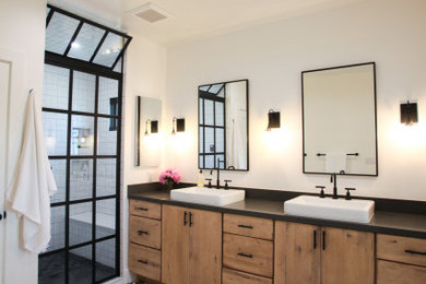 Bathroom - transitional master bathroom idea in Los Angeles