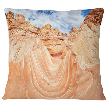 Waves of Natural Wonder Landscape Photo Throw Pillow, 16"x16"