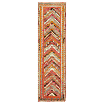 Rug N Carpet Handmade Oriental 3' 0'' x 10' 6'' Rustic Runner Rug