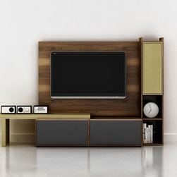 Modern Wall Unit Lyrics 04 by Huppe - $4,462.00 - Entertainment Centers And Tv Stands