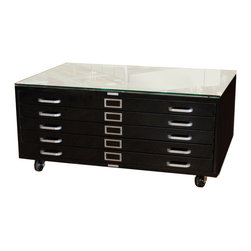 Architectural File Coffee Table - Coffee Tables