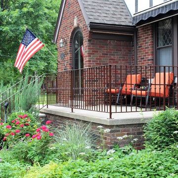 Historic Front Porch with New Railing
