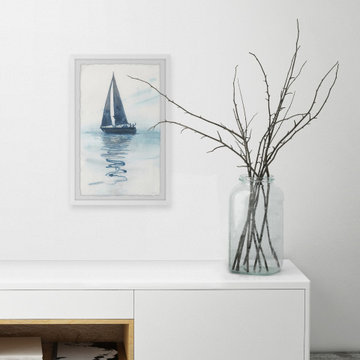"Sailing Shadow" Framed Painting Print
