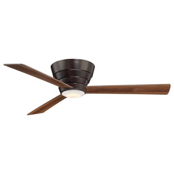 Wind River Niva Flush Mount Ceiling Fan, Oiled Bronze