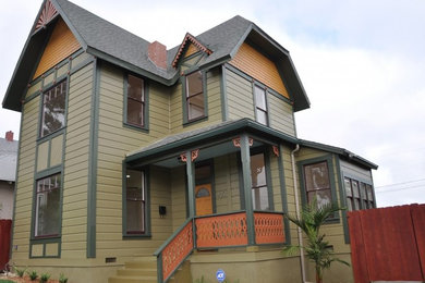 Traditional exterior home idea in San Diego