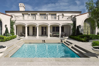 Inspiration for a timeless exterior home remodel in Orange County