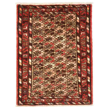 Persian Rug Malayer 3'1"x2'3" Hand Knotted