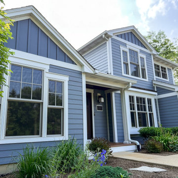 Boothbay Blue & Evening Blue James Hardie Siding, Crystal Lake IL
