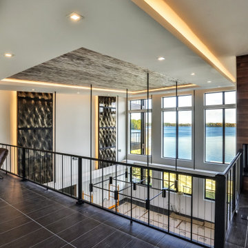 Modern Lake House - View from the Entry