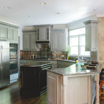 Painted Oak Gray Kitchen