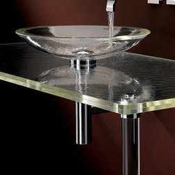 Vitraform 550 Rectangular Front Single Oval Basin Countertop - Products