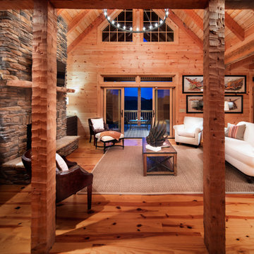 Modern Mountain Timber Frame - Divide Mountain Model