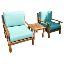 Contemporary Outdoor Lounge Sets by warner levitzson teak outdoor furniture