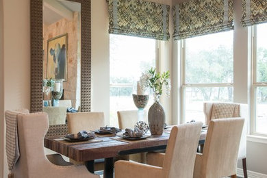 Inspiration for a transitional dining room remodel in Austin