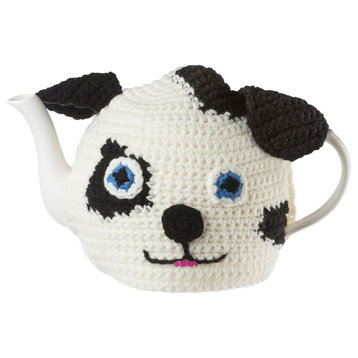 Knitted Spotty Dog Tea Cosy